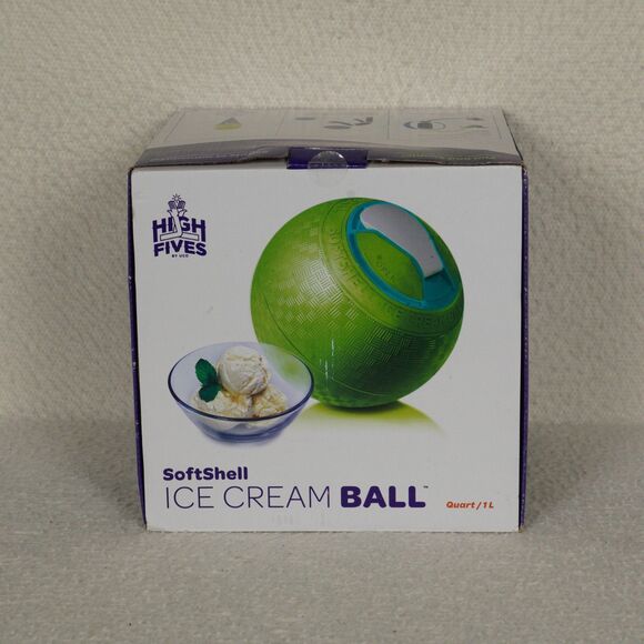 UCO Softshell Ice Cream Ball Quart/1 Liter Blue Yay Labs High Fives Maker - Picture 9 of 11